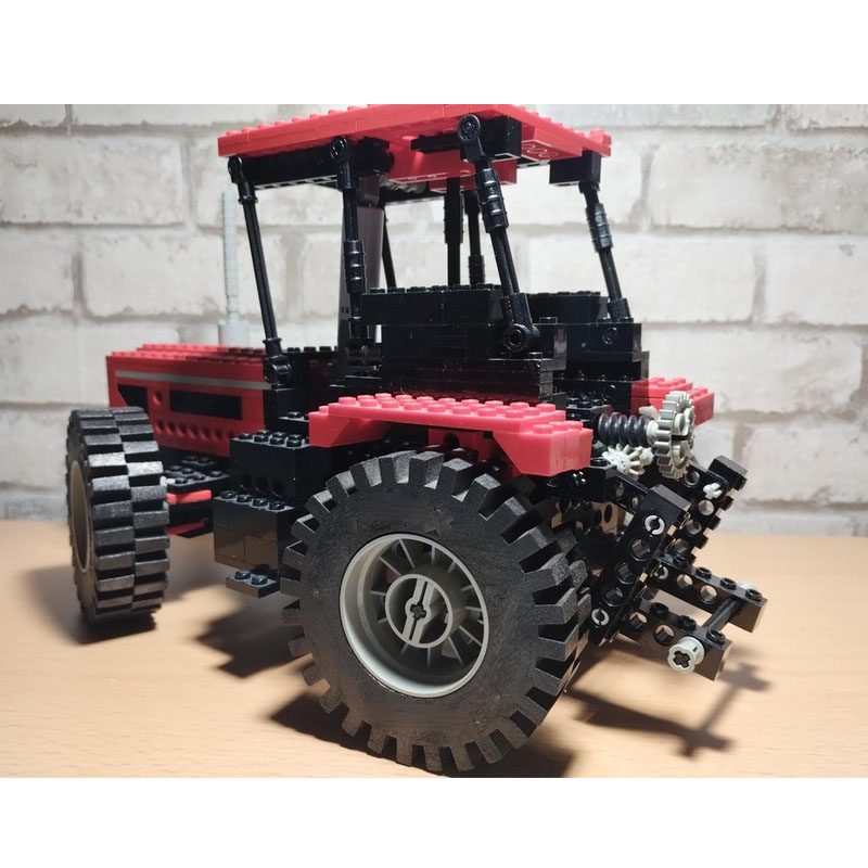 Agriculture Farming Education - ビルディングブロックモデル MOC-168426 農場農業用赤いトラクター 419ピース 大人向け誕生日・新年の教育玩具ギフト