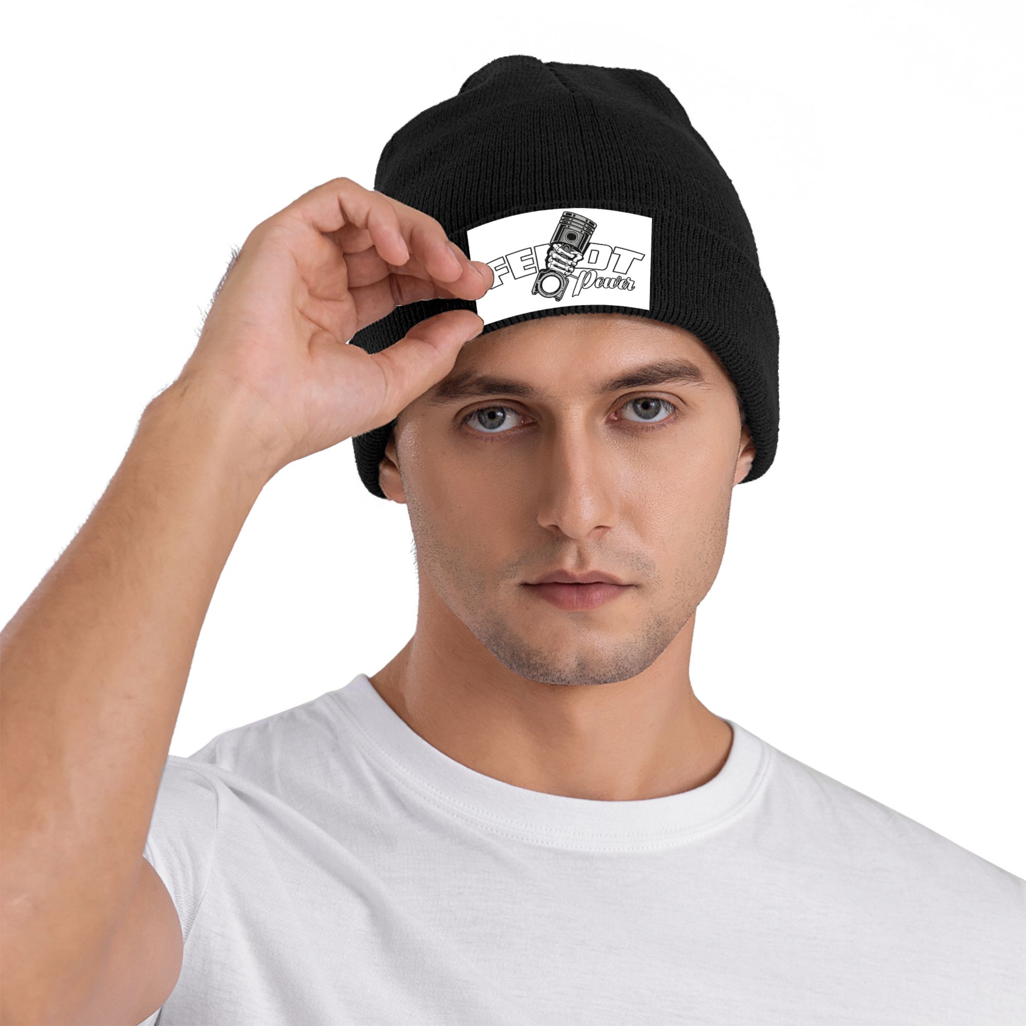 Agriculture Farming Hats - フェント製農業用トラクター柄の冬用ニット帽、暖かい秋用の帽子、男女兼用。