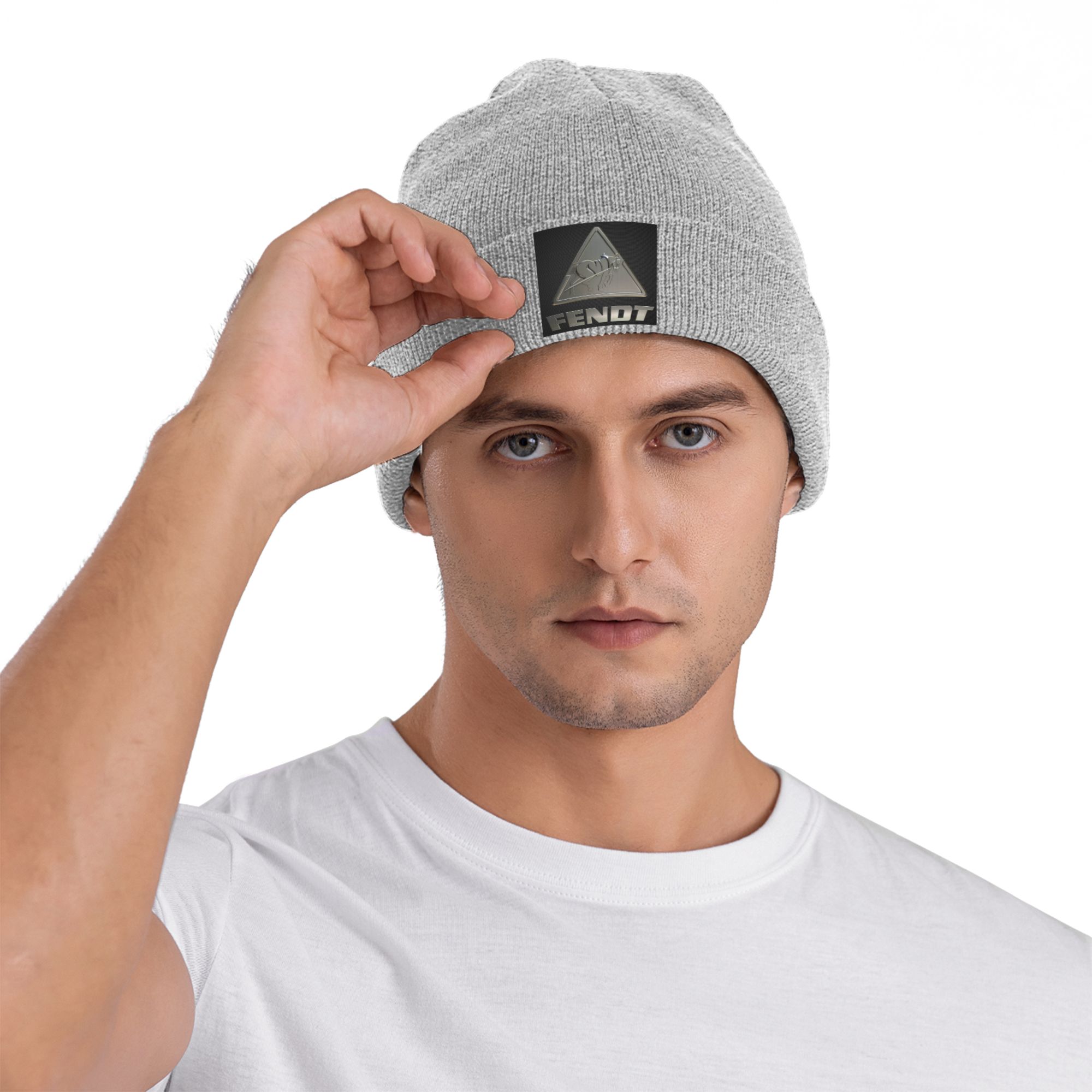 Agriculture Farming Hats - フェント製農業用トラクター柄の冬用ニット帽、暖かい秋用の帽子、男女兼用。