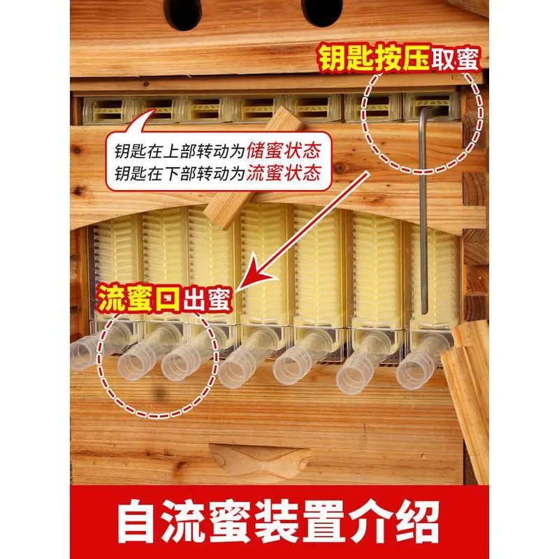 養蜂用自動採蜜ハイブ、7フレーム付き二重層ハイボックス、フィ - Beehive Frame Wax のレビューと価格